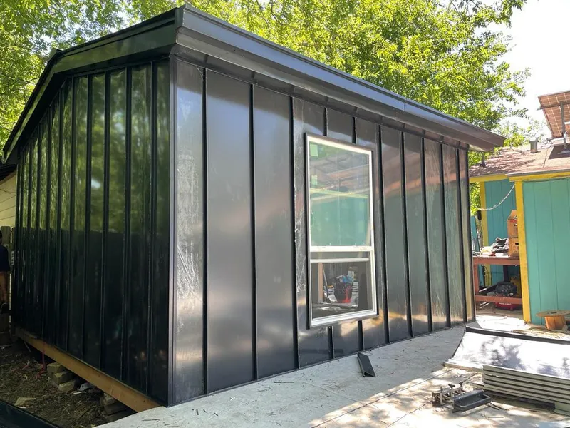 Black standing seam metal wall panels for Metal Roof Installation in Glendale Heights